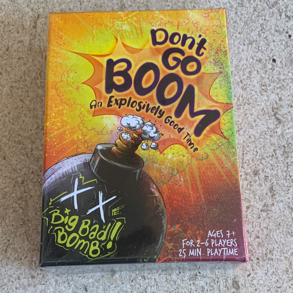Don't Go Boom Card Game NEW Factory Sealed Game night will never be the same FUN